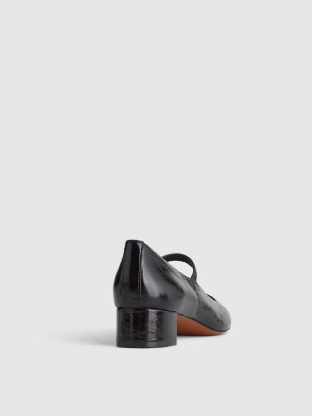 NWT | Madewell SOLD OUT The Greta Pump in Crinkled Patent Leather Black Size 9.5 - Picture 2 of 11
